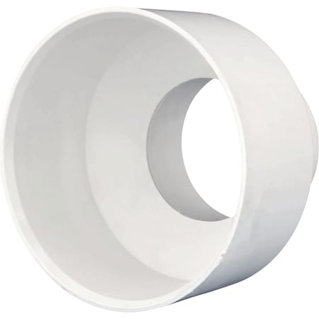 Charlotte Pipe And Foundry 4 In. Sch 40 Hub x 3 In. Sch 30 Hub DWV 600 Series PVC Coupling PVC 01102 1000HA
